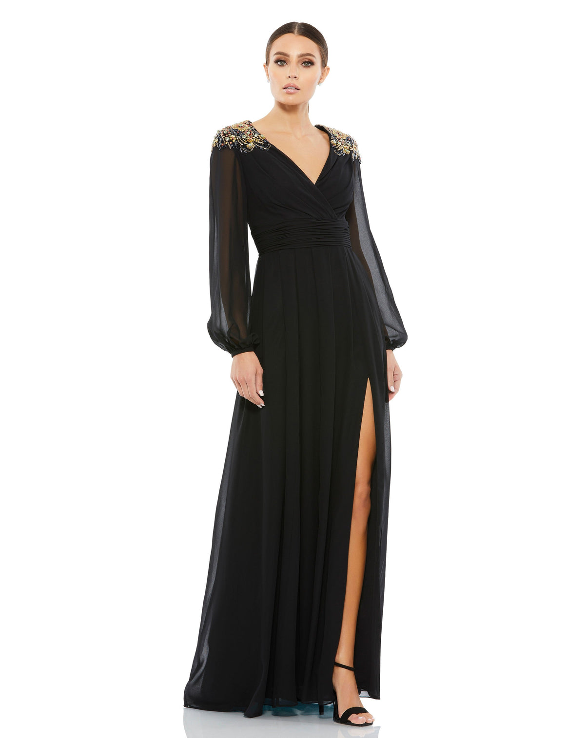 Mac Duggal 55694-BlackGold-AB