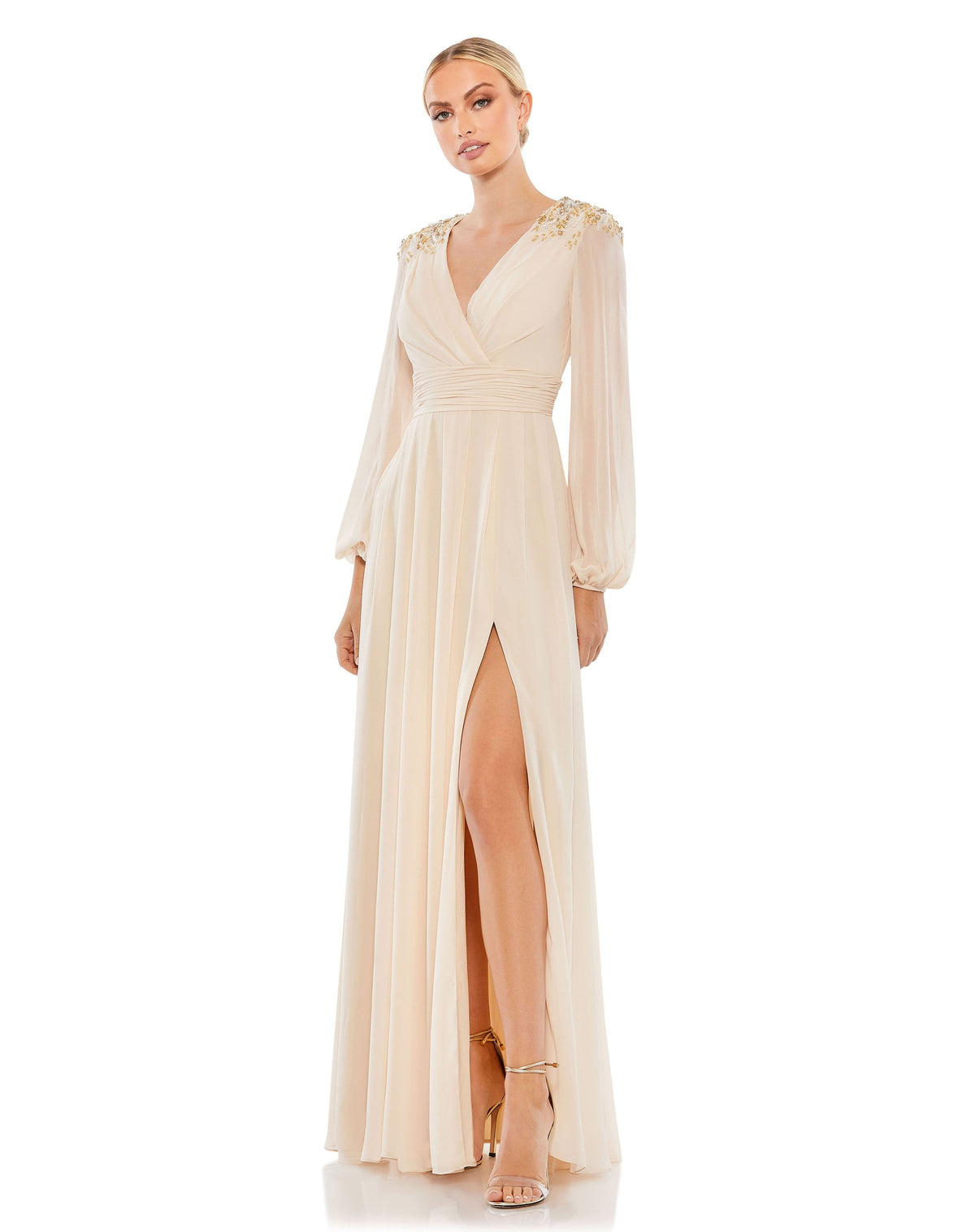 Mac Duggal 55694-Porcelain-AB