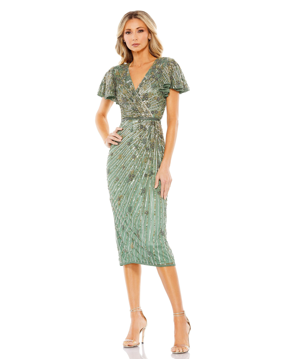 Mac Duggal 5582-Sage-AB