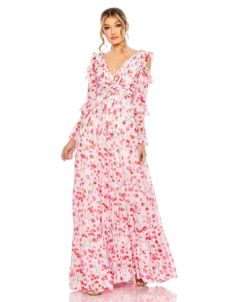 Mac Duggal 55906-WhiteMulti-AB