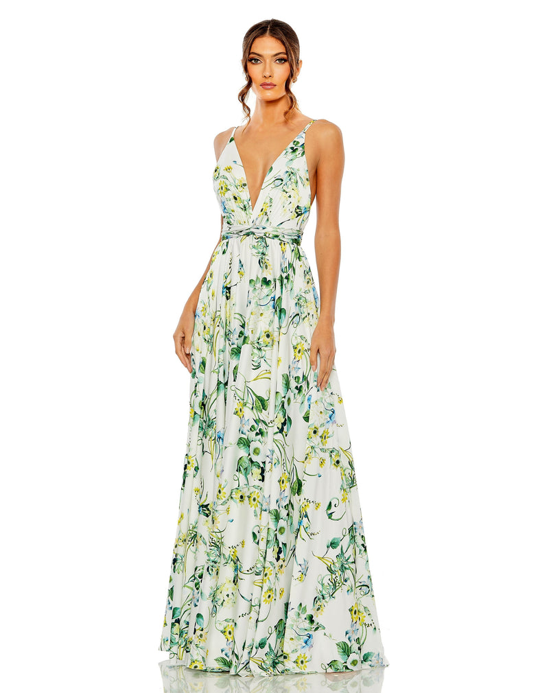 Mac Duggal 55983-WhiteMulti-AB