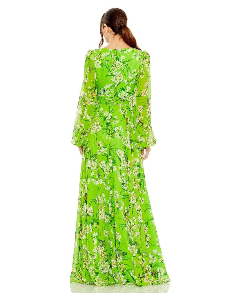 Mac Duggal 56013-GreenMulti-BK_WB