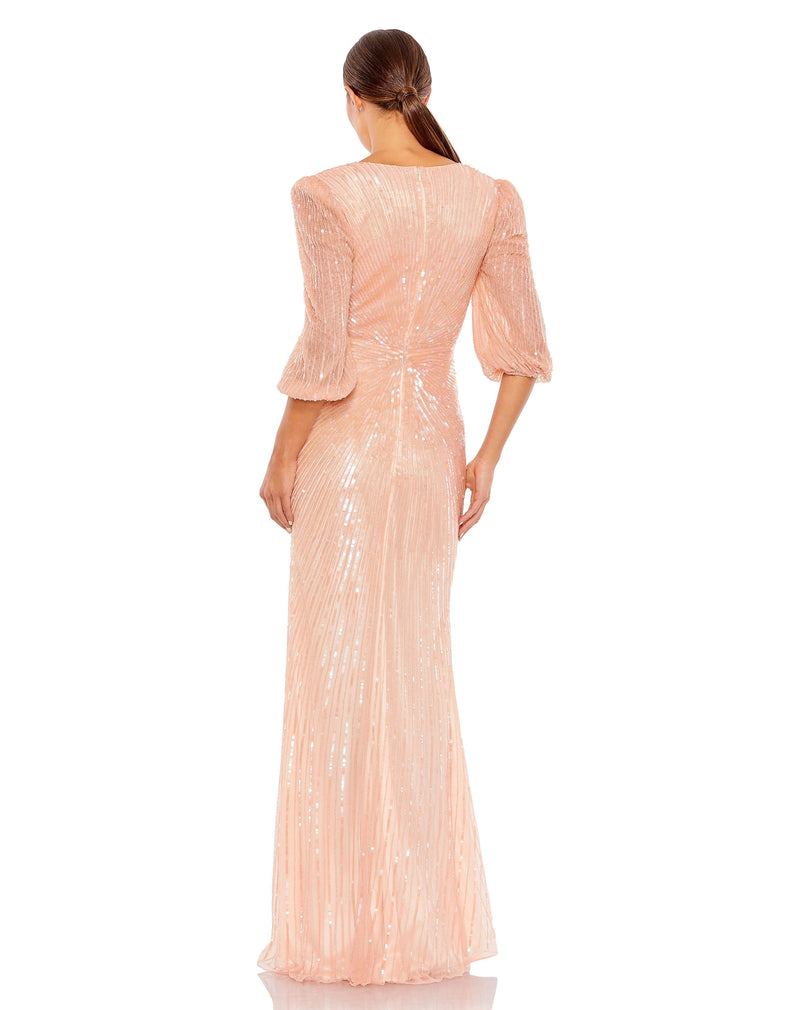 Mac Duggal 5614-Peach-BK