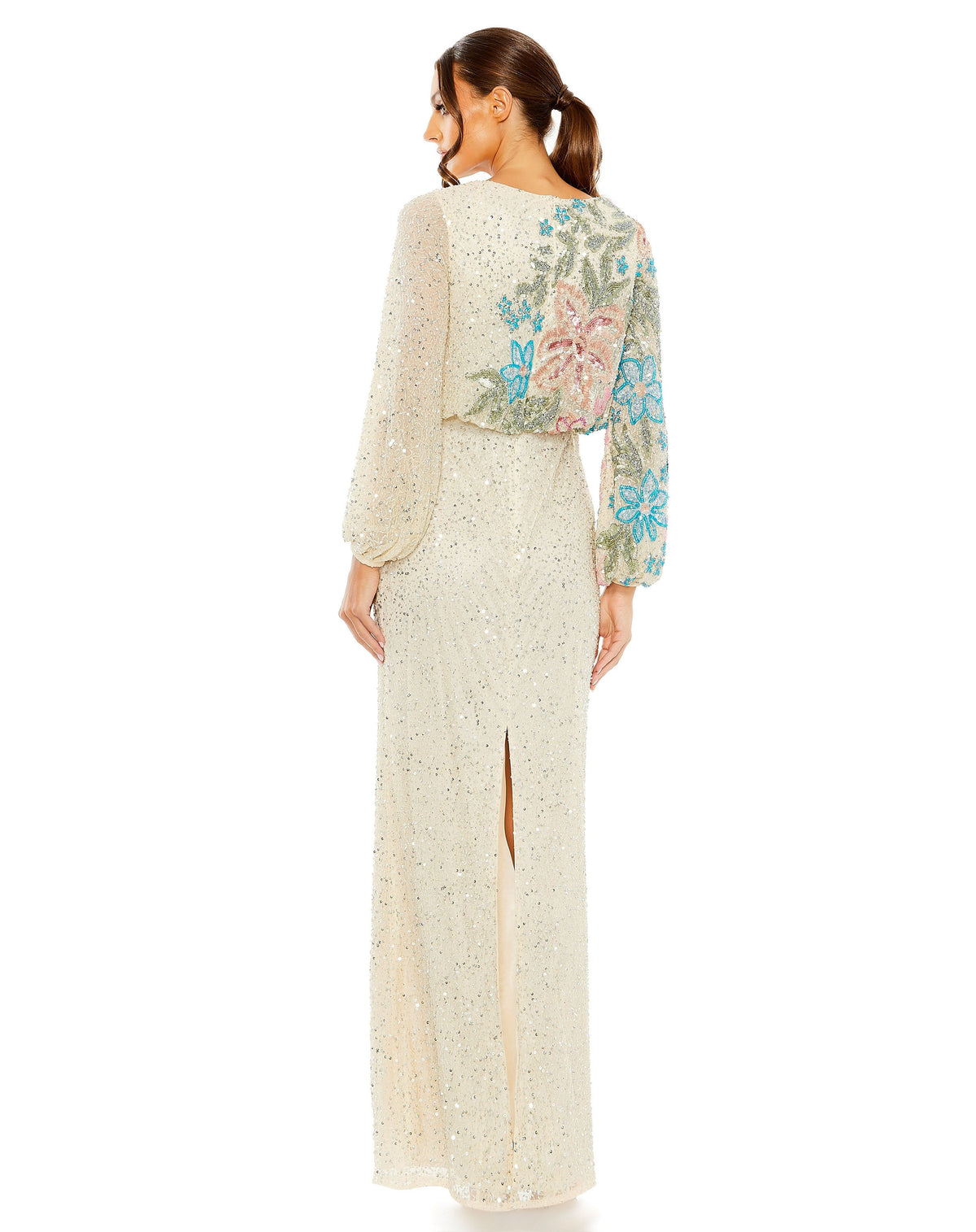 Mac Duggal 5615-NudeMulti-BK
