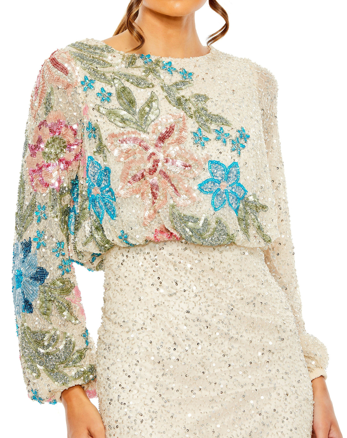 Mac Duggal 5615-NudeMulti-CL