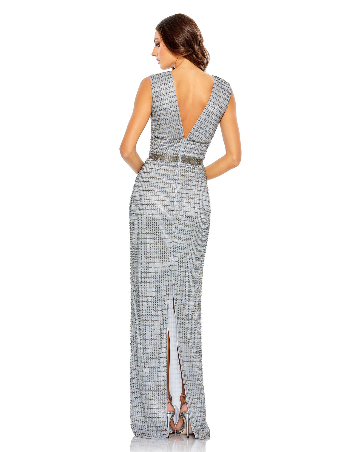 Mac Duggal 5625-Silver-BK