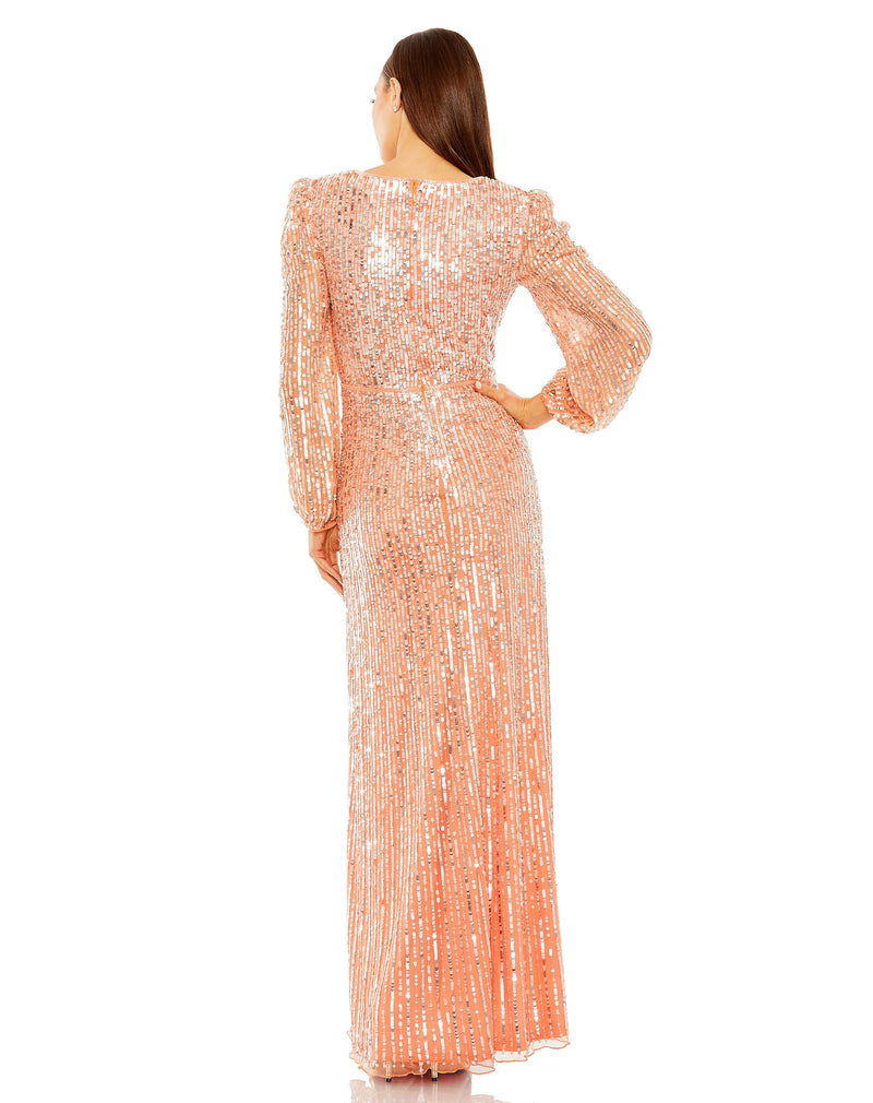 Mac Duggal 5643-Peach-BK
