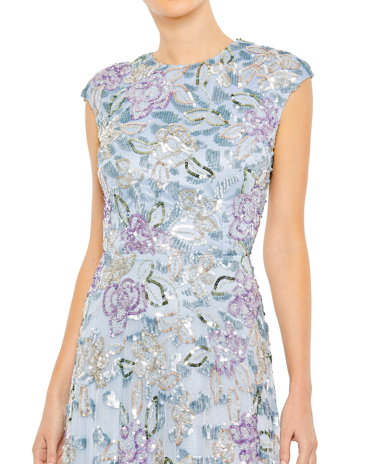 Mac Duggal 5647-IceBlueMulti-CL