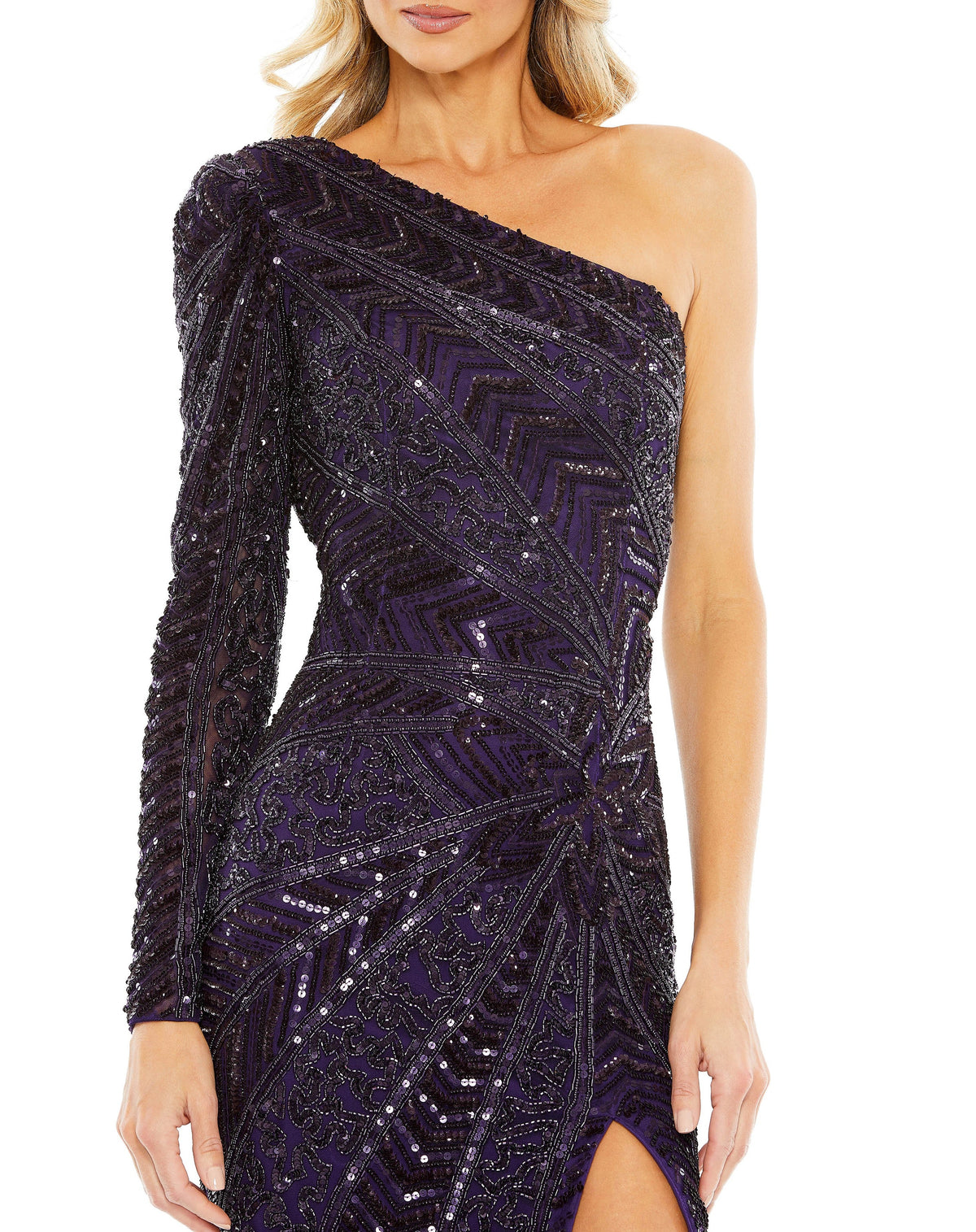 Mac Duggal 5649-Aubergine-CL