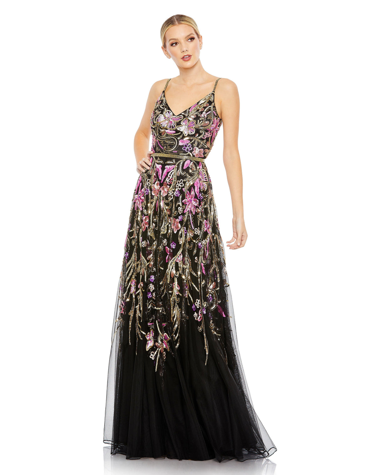 Mac Duggal 5671-BlackMulti-AB
