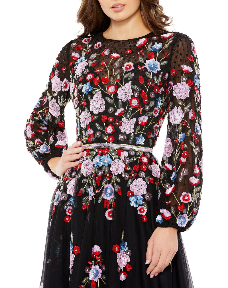 Mac Duggal 5712-BlackMulti-CL