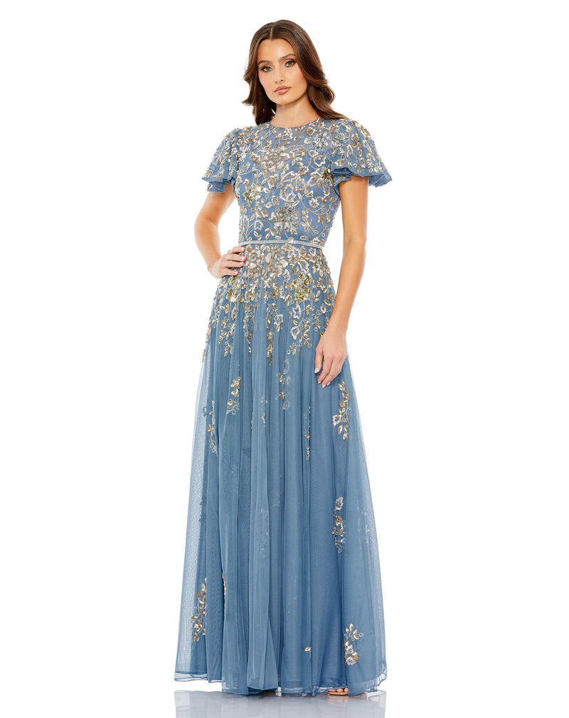 Mac Duggal 5717-SlateBlue-AB