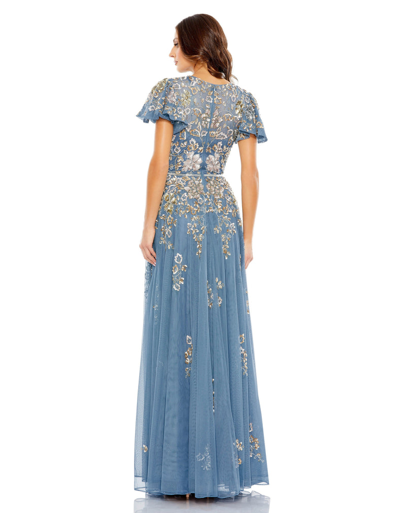 Mac Duggal 5717-SlateBlue-BK