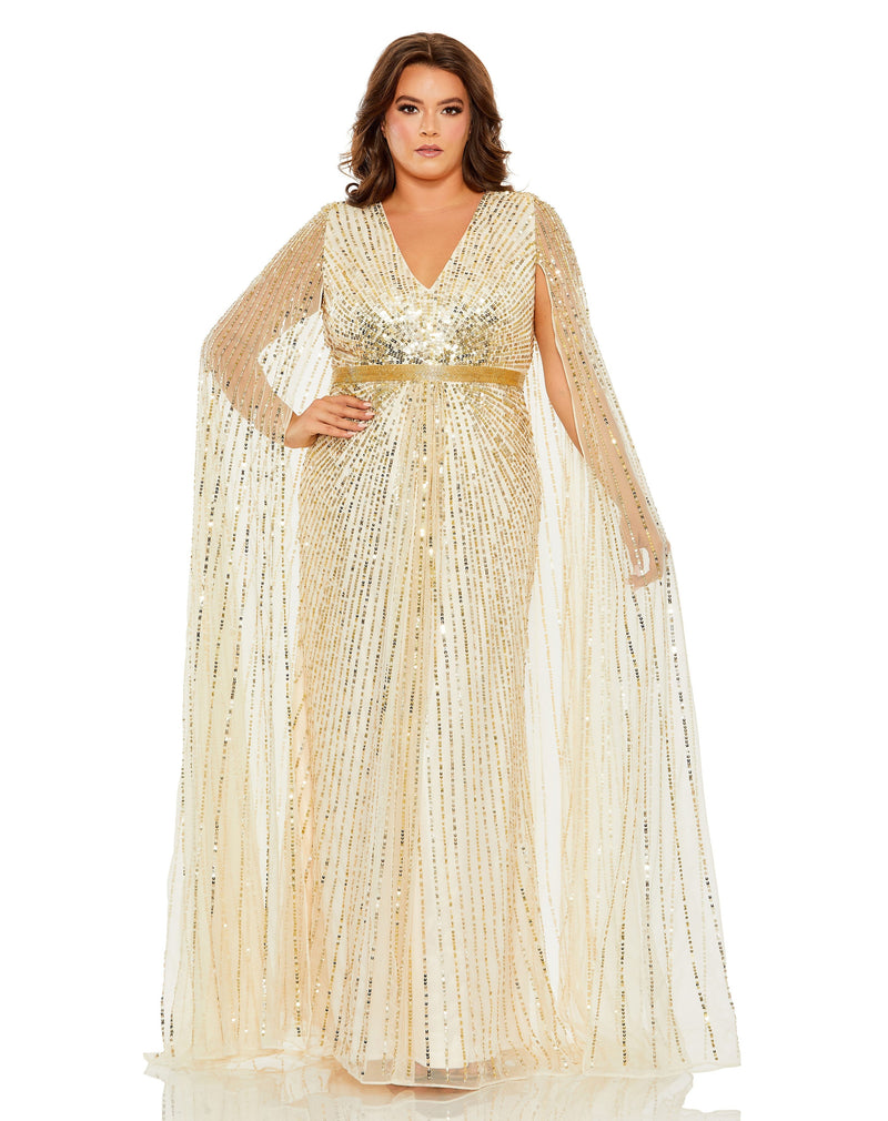 Mac Duggal 5804-Nude-AB