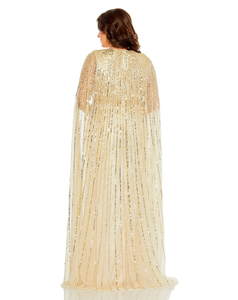 Mac Duggal 5804-Nude-BK