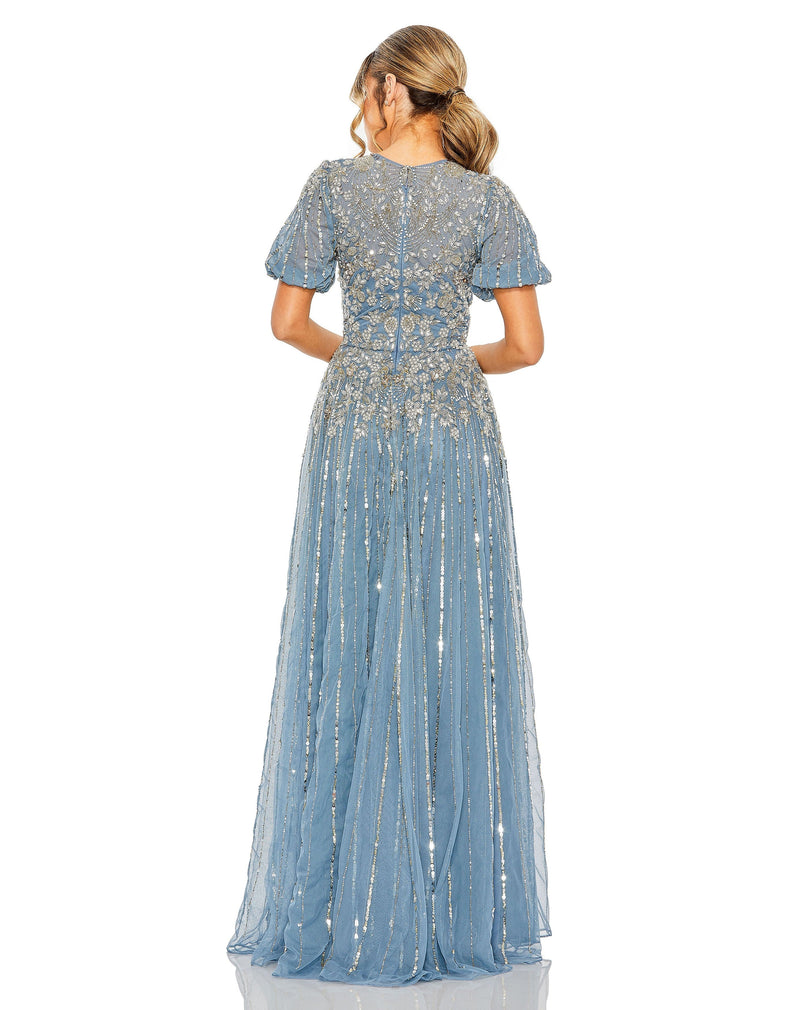Mac Duggal 5991-SlateBlue-BK