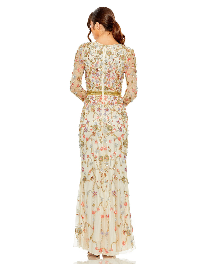 Mac Duggal 6016-NudeMulti-BK