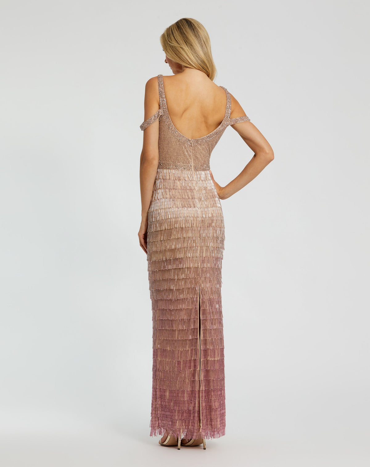 Mac Duggal 6032-PinkOmbre-BK