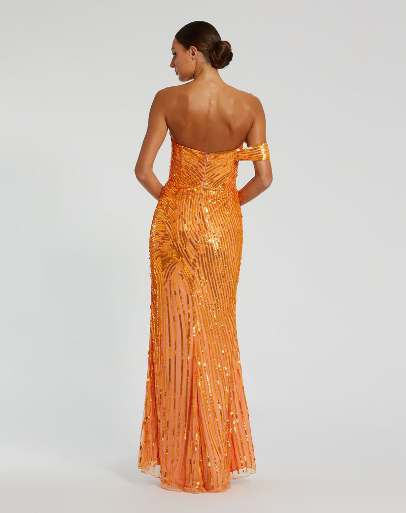 Mac Duggal 6072-OrangeCrush-BK