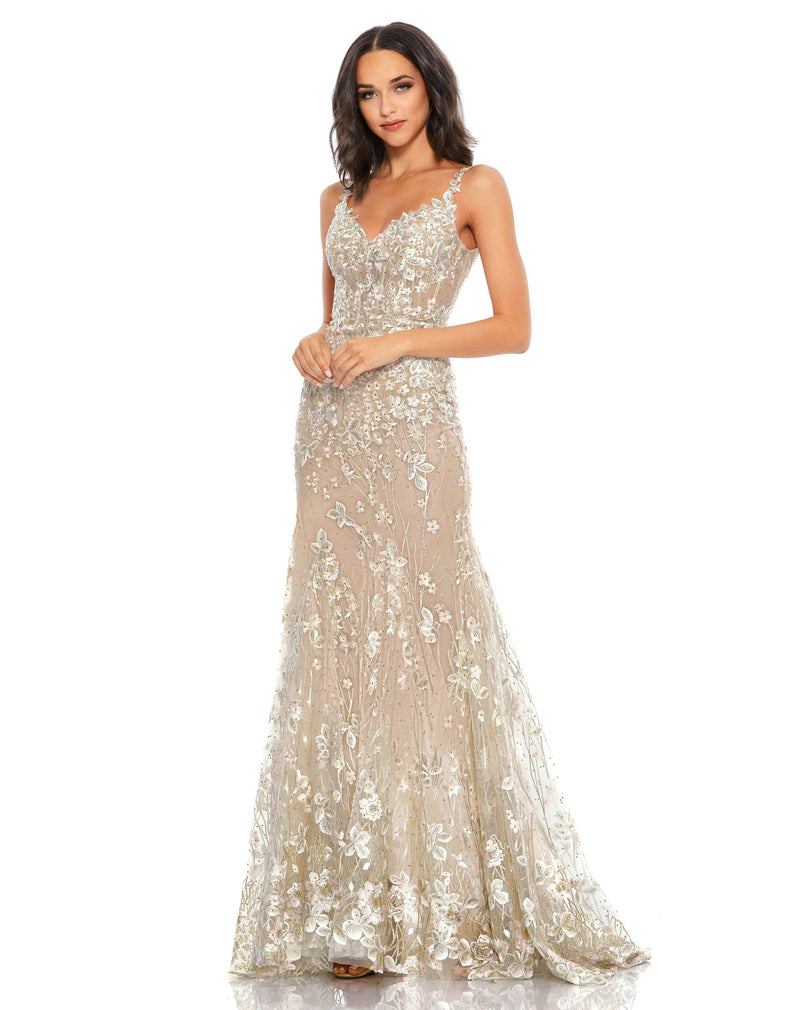 Mac Duggal 67492-NudeMulti-AB