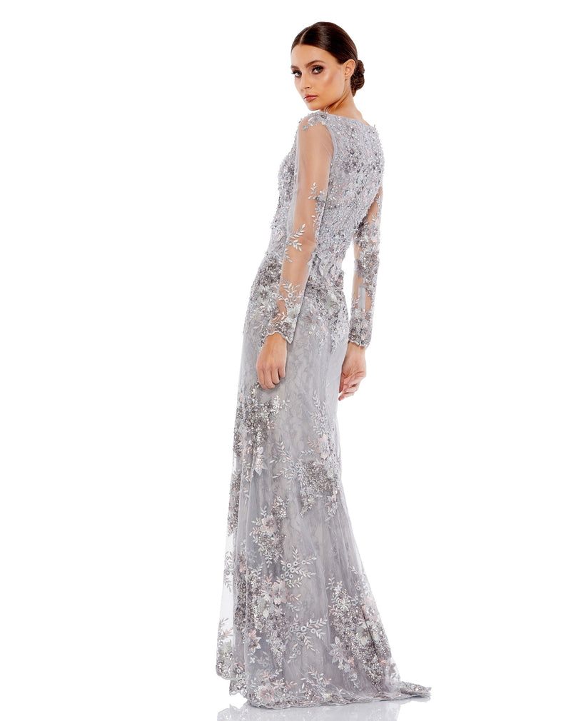Mac Duggal 67539-Platinum-BK