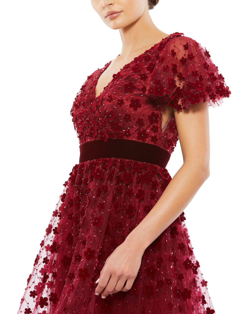 Mac Duggal 67854-Burgundy-CL
