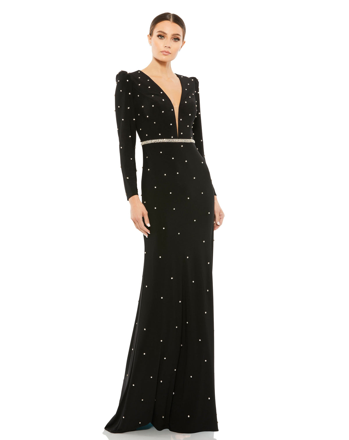 Mac Duggal 67874-BlackSilver-AB