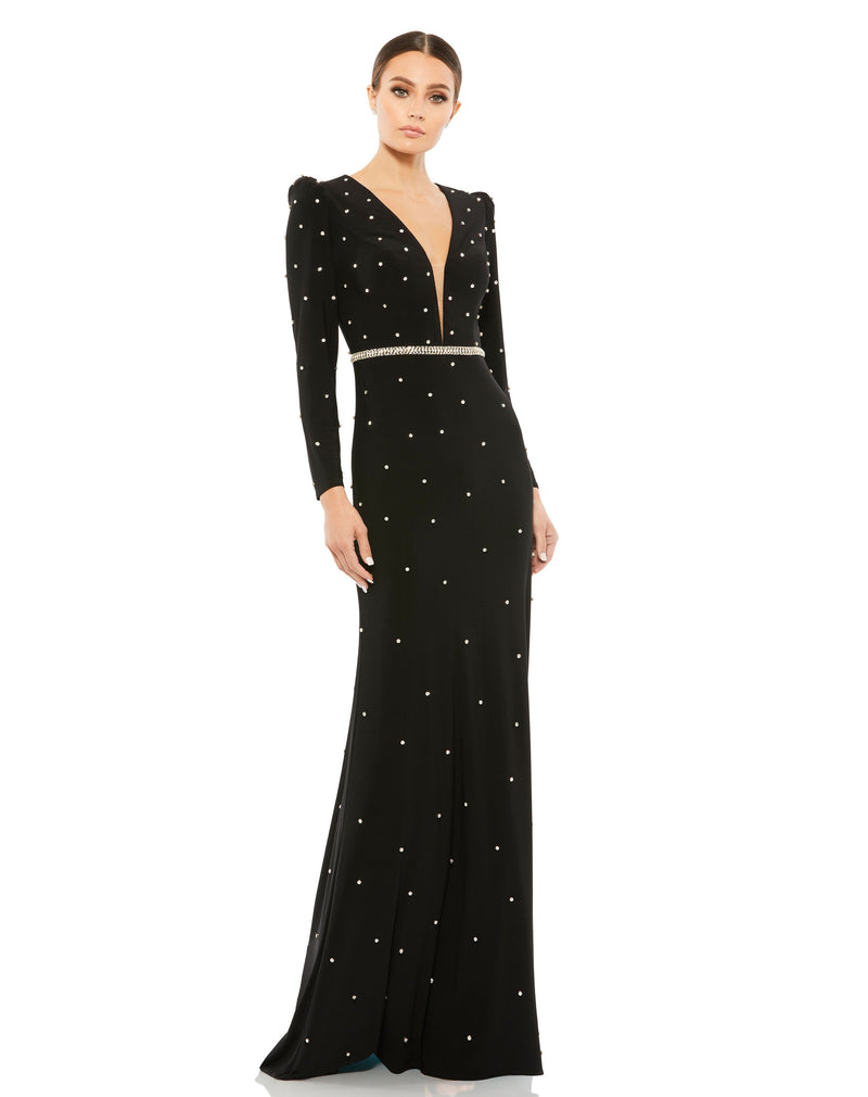 Mac Duggal 67874-BlackSilver-AB