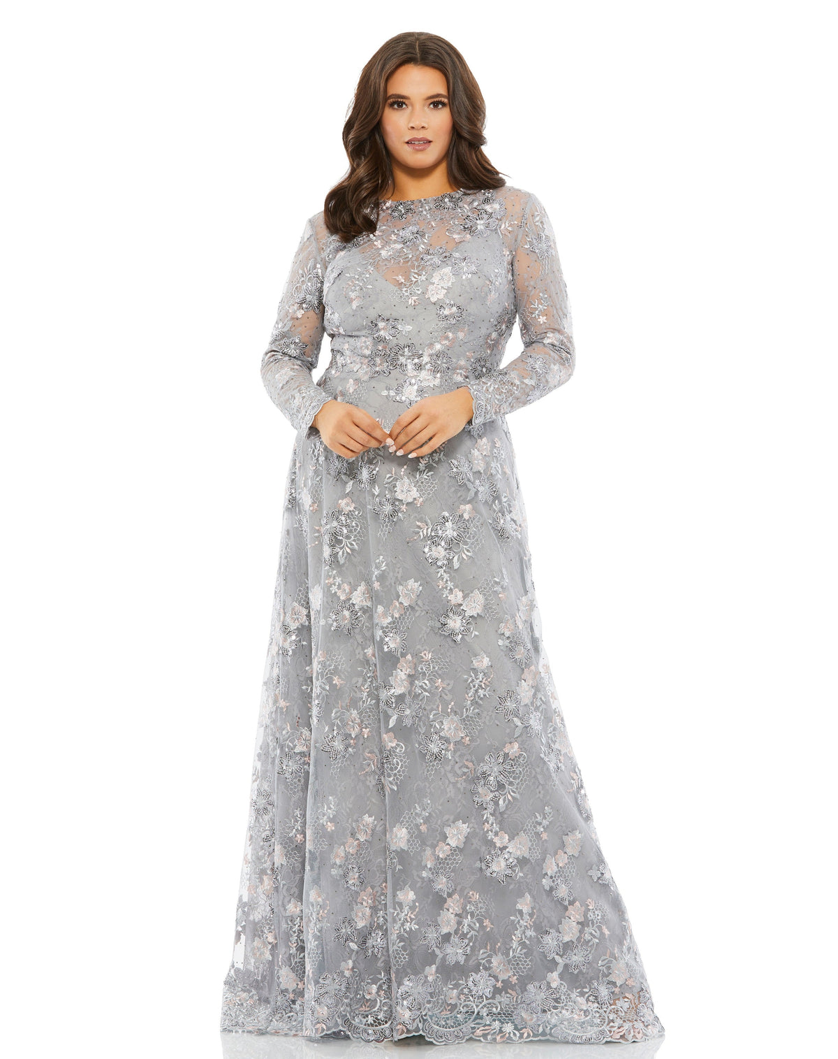 Mac Duggal 67923-Platinum-AB