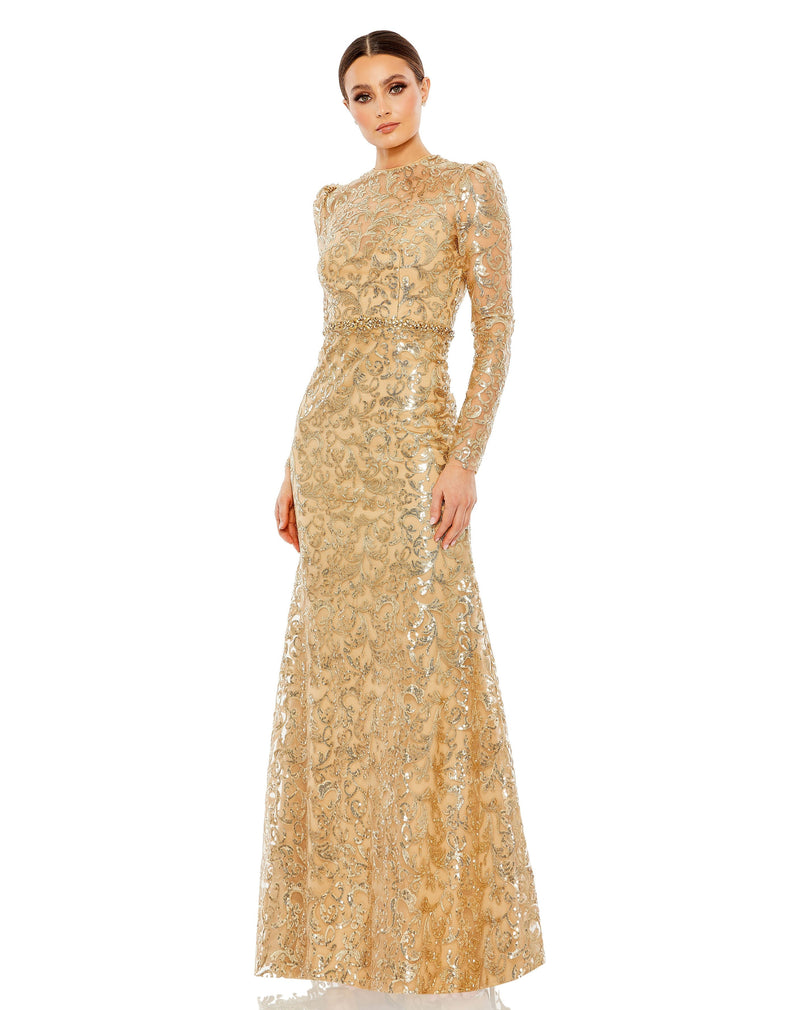 Mac Duggal 68011-Gold-AB
