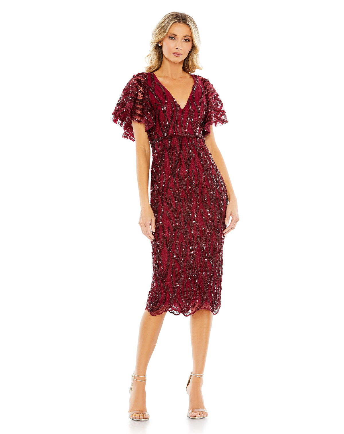 Mac Duggal 68013-Burgundy-AB
