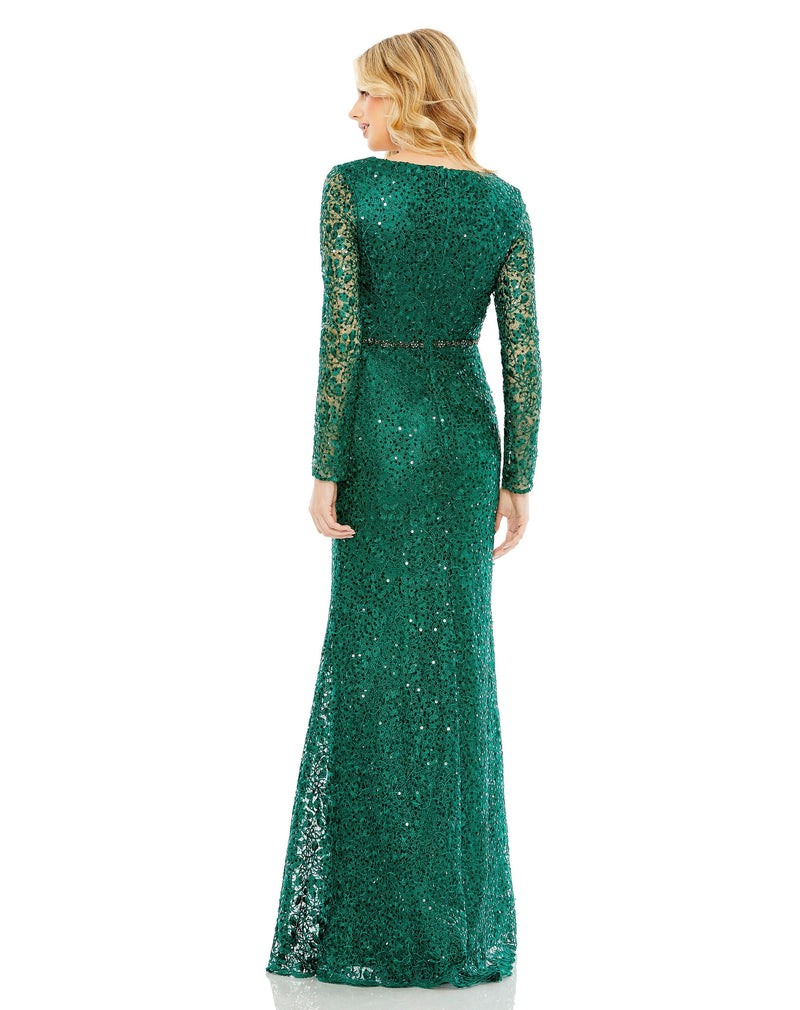 Mac Duggal 68016-Emerald-BK