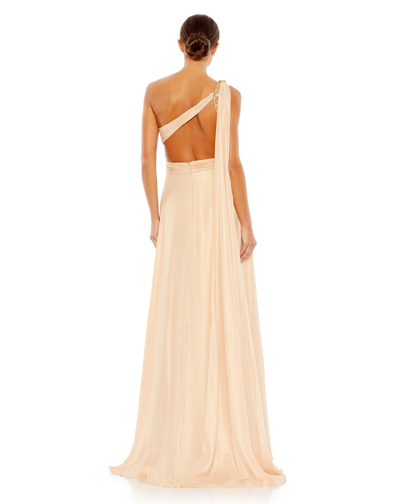 Mac Duggal 68053-GoldNude-BK