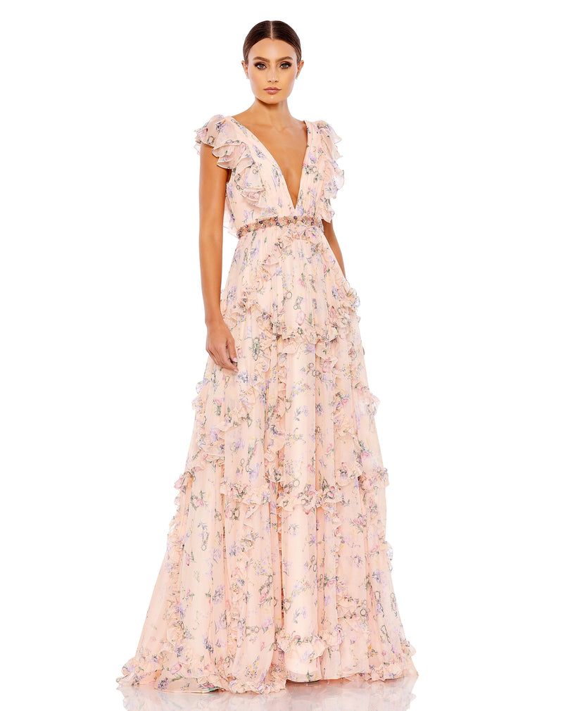 Mac Duggal 68090-PinkMulti-AB