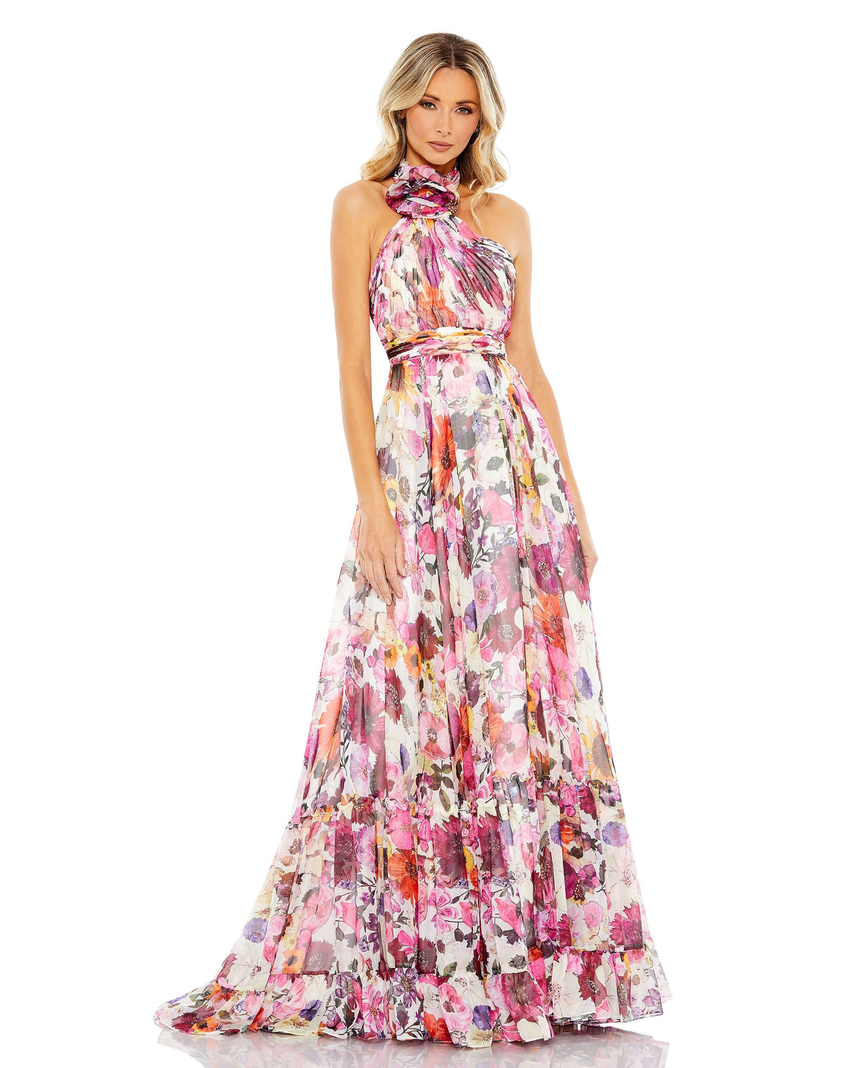 Mac Duggal 68108-WhiteMulti-AB