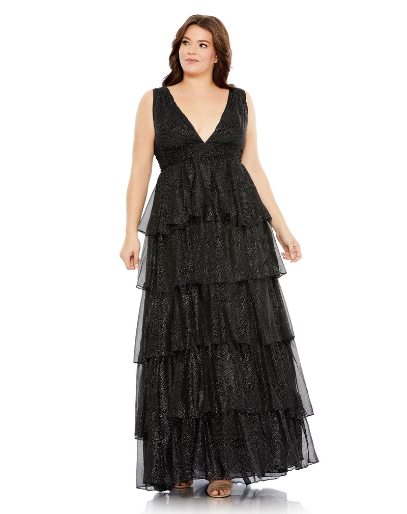 Mac Duggal 68131-BlackSilver-AB