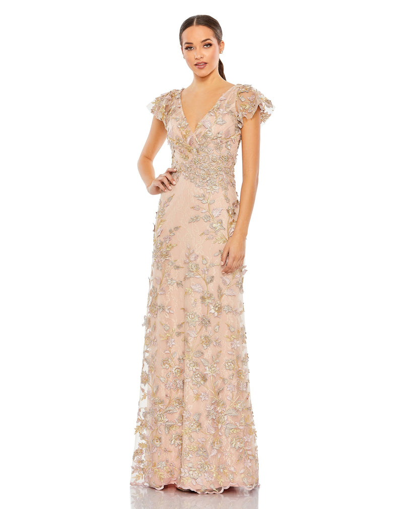 Mac Duggal 68192-RoseGold-AB
