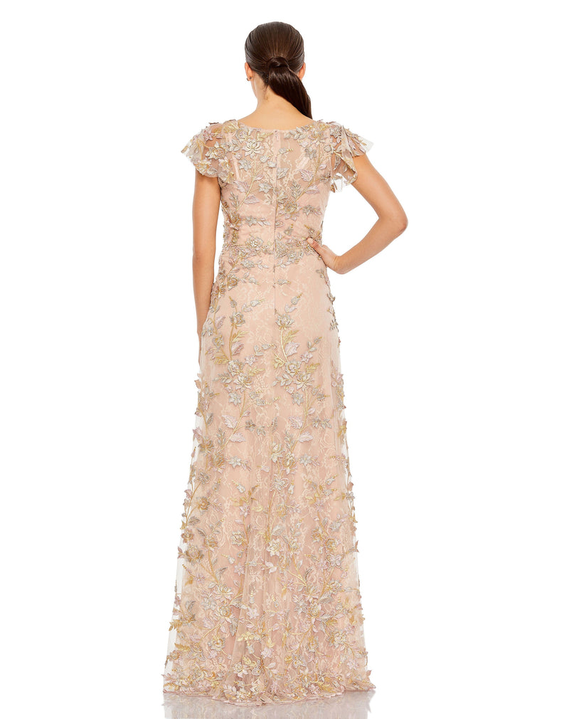 Mac Duggal 68192-RoseGold-BK