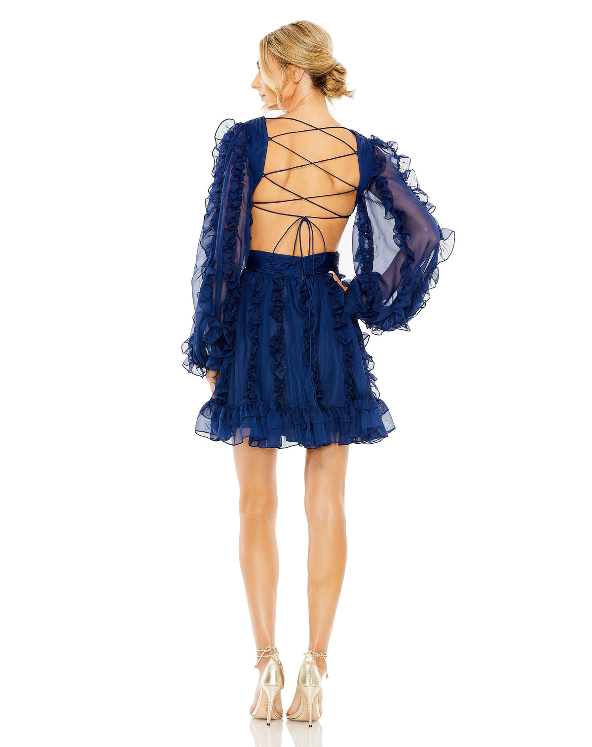 Mac Duggal 68418-Indigo-BK
