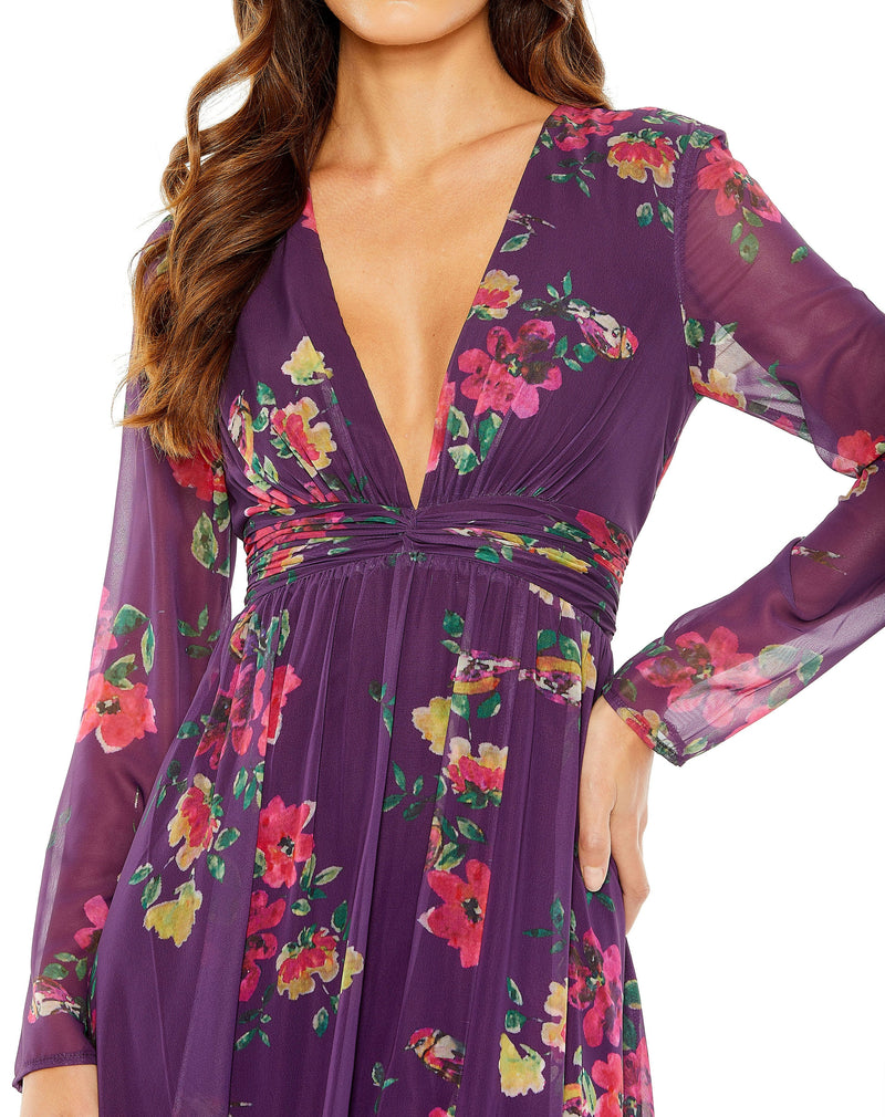 Mac Duggal 68558-PurpleMulti-CL