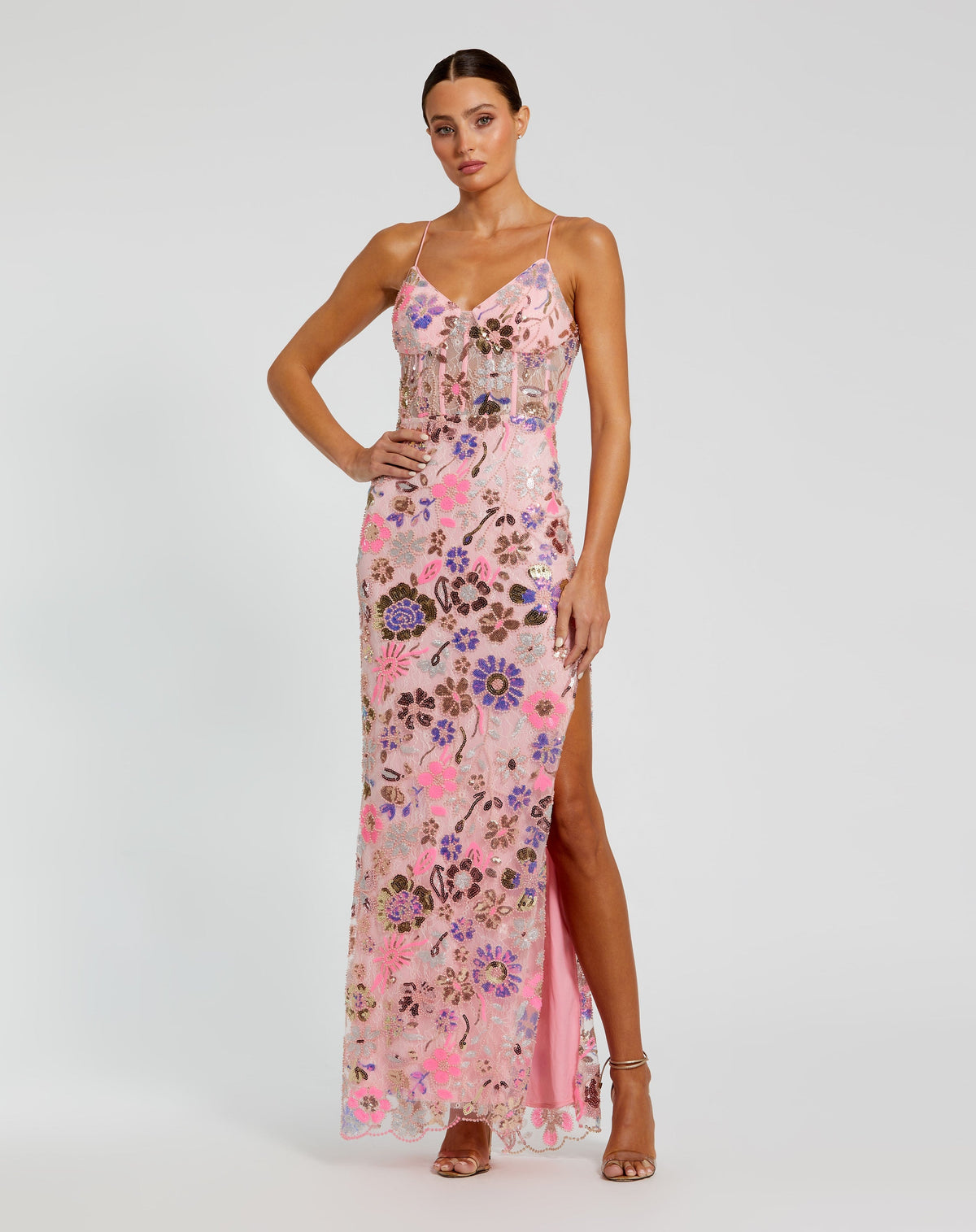 Mac Duggal 68718-PinkMulti-AB