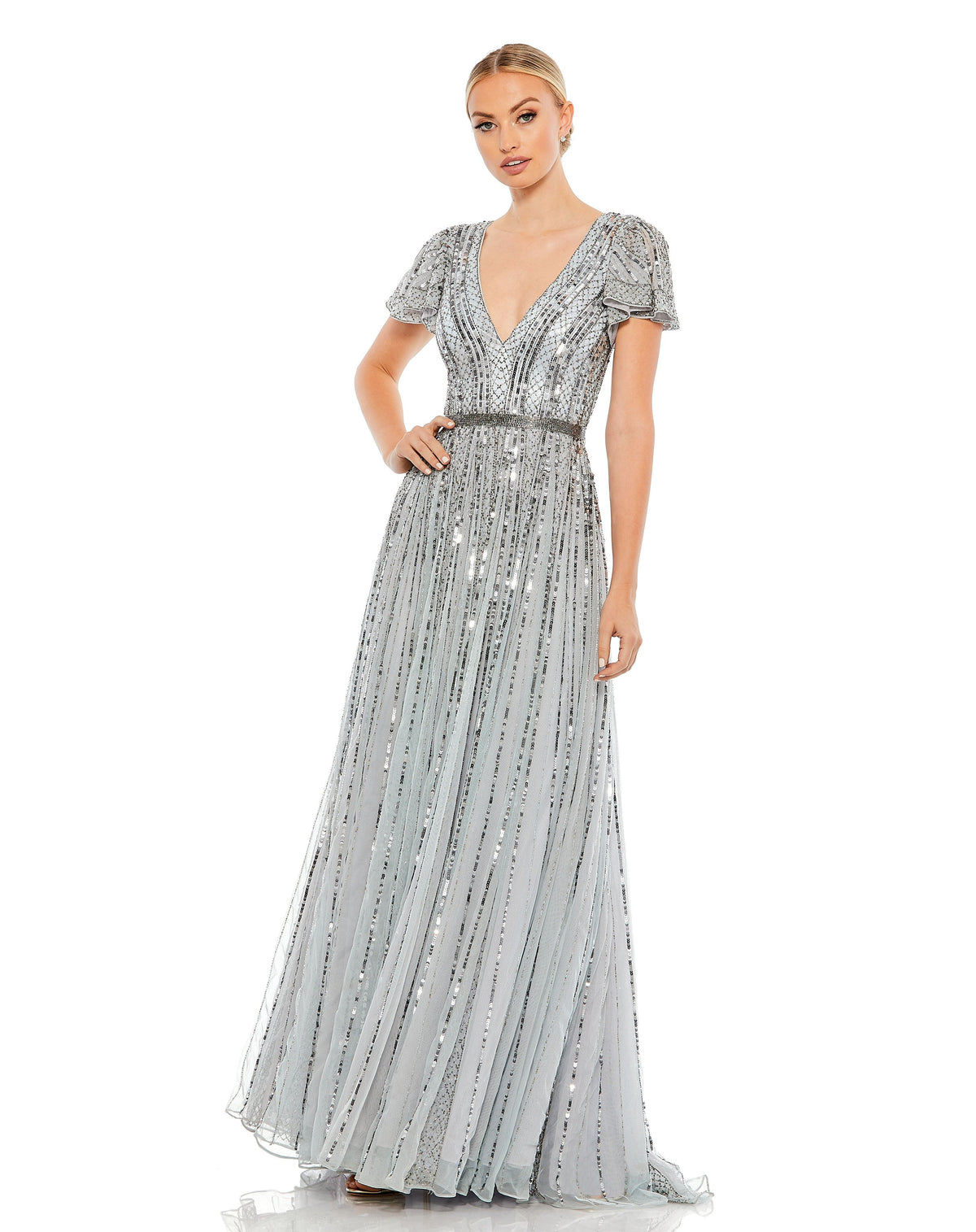 Mac Duggal 70108-SlateBlue-AB