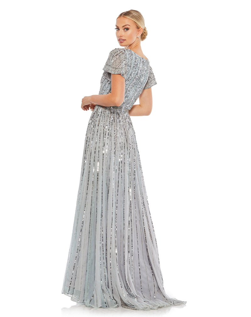 Mac Duggal 70108-SlateBlue-BK