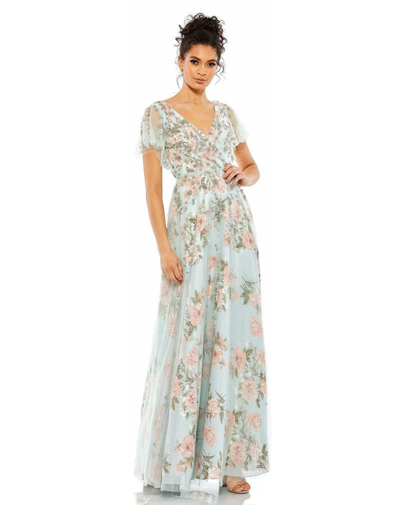 Mac Duggal 70125-BlueMulti-AB