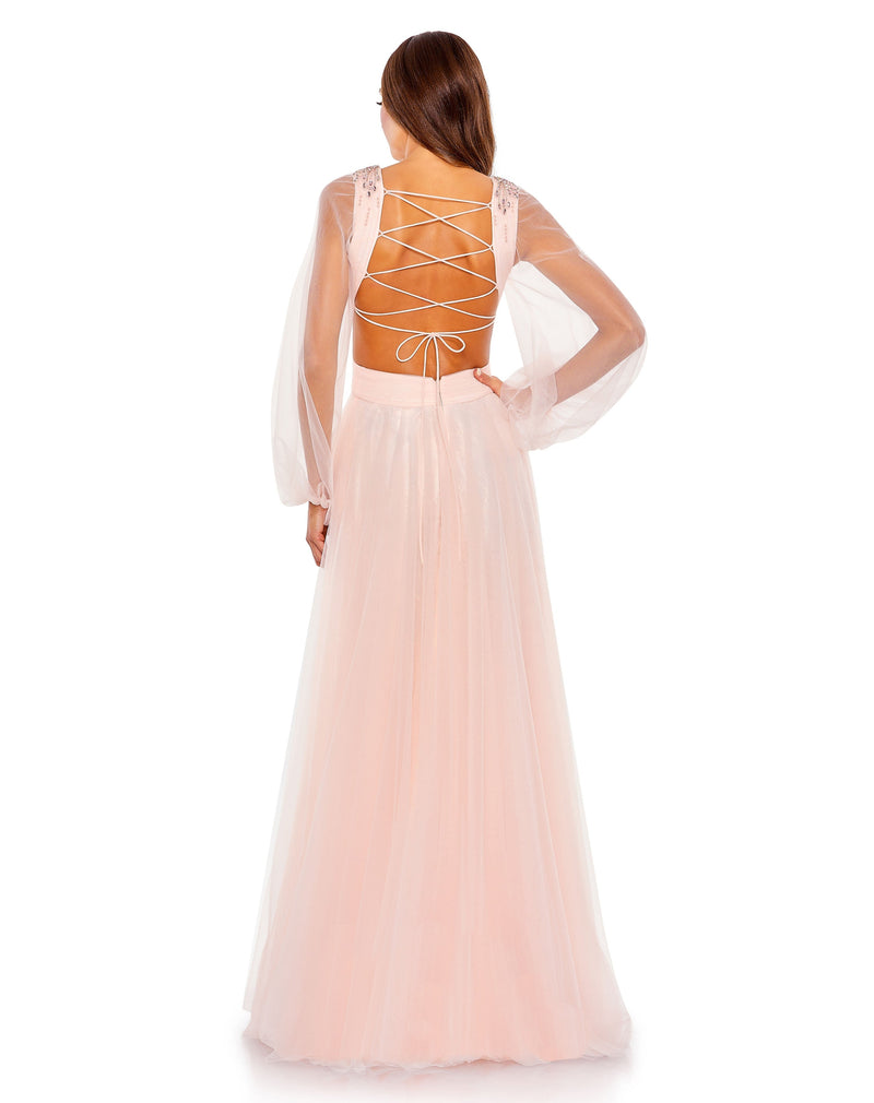 Mac Duggal 70174-Blush-BK