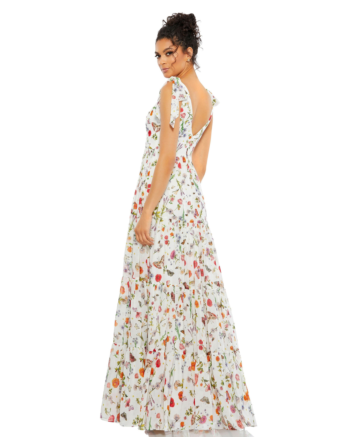 Mac Duggal 70198-WhiteMulti-BK