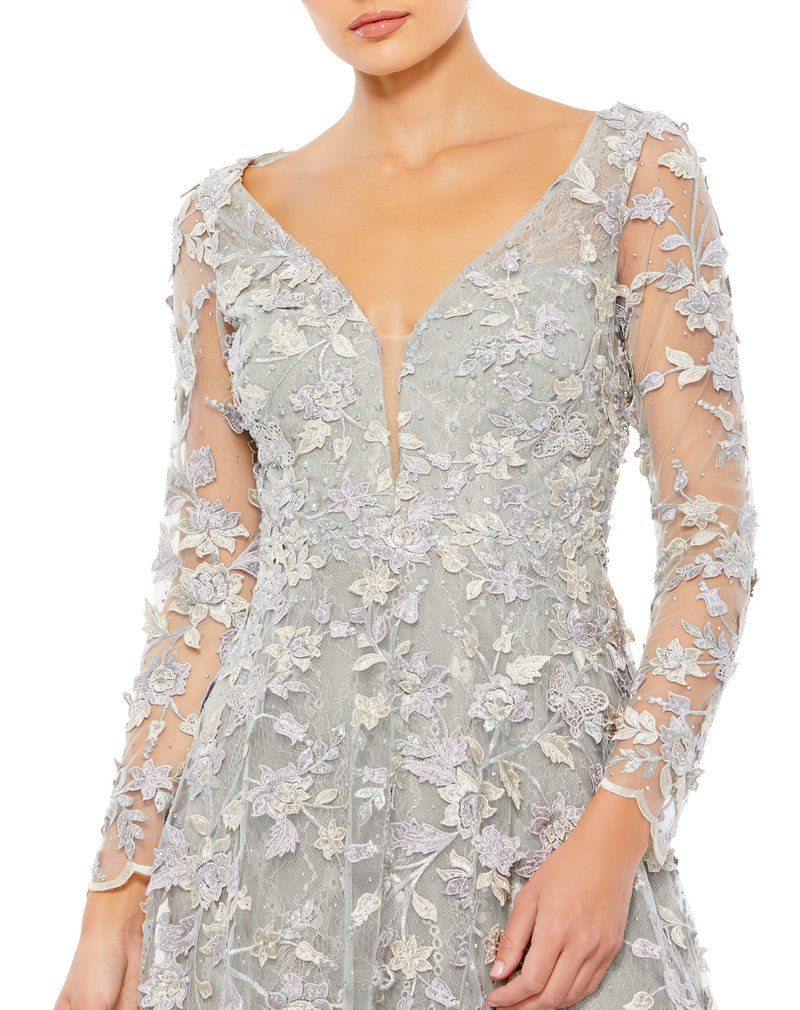 Mac Duggal 70224-Platinum-CL