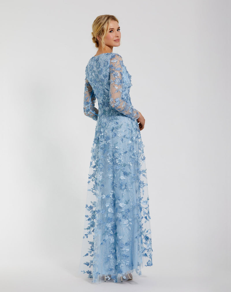 Mac Duggal 70224-PowderBlue-BK