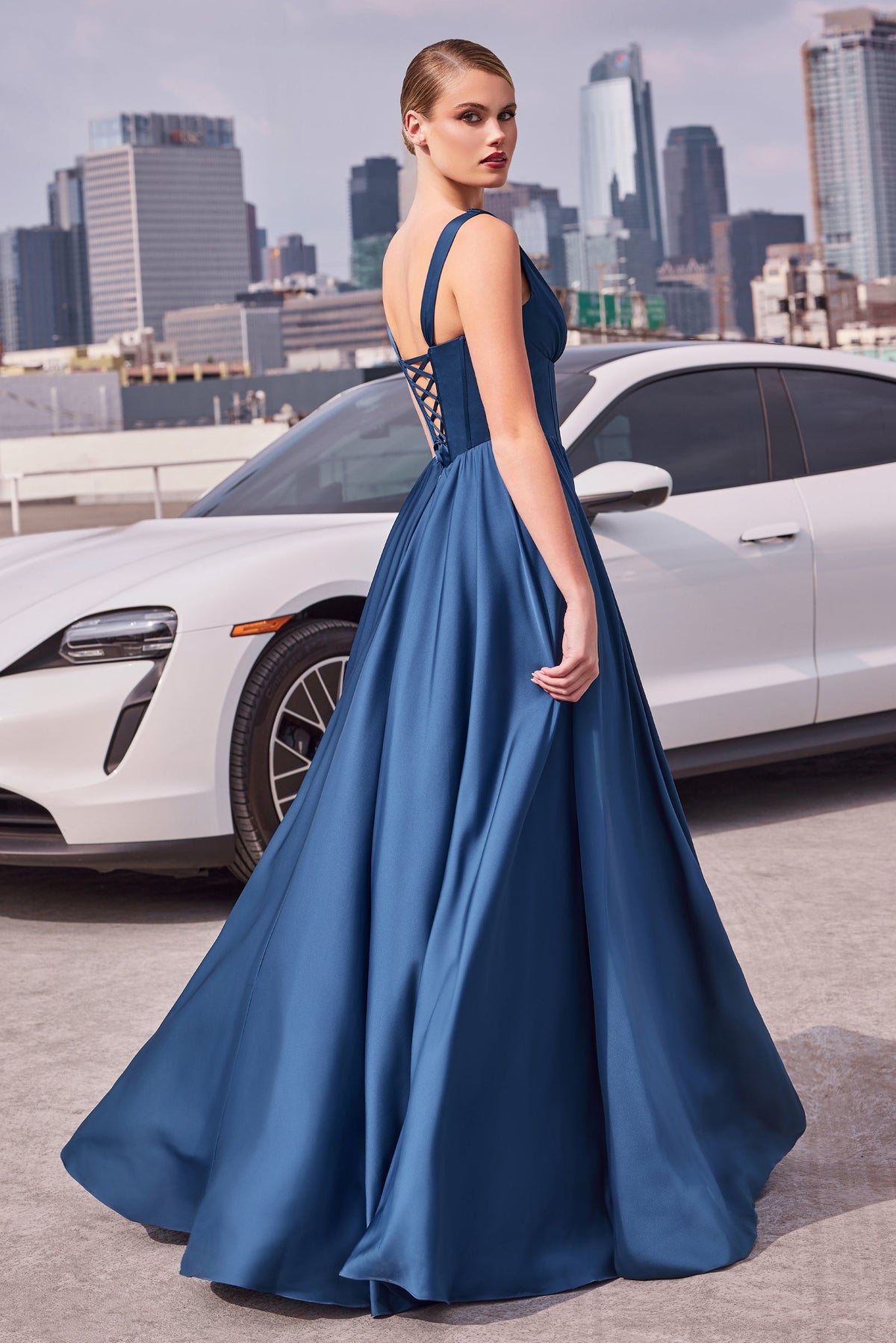 Ladivine by Cinderella Divine 7447_NAVY_BACK