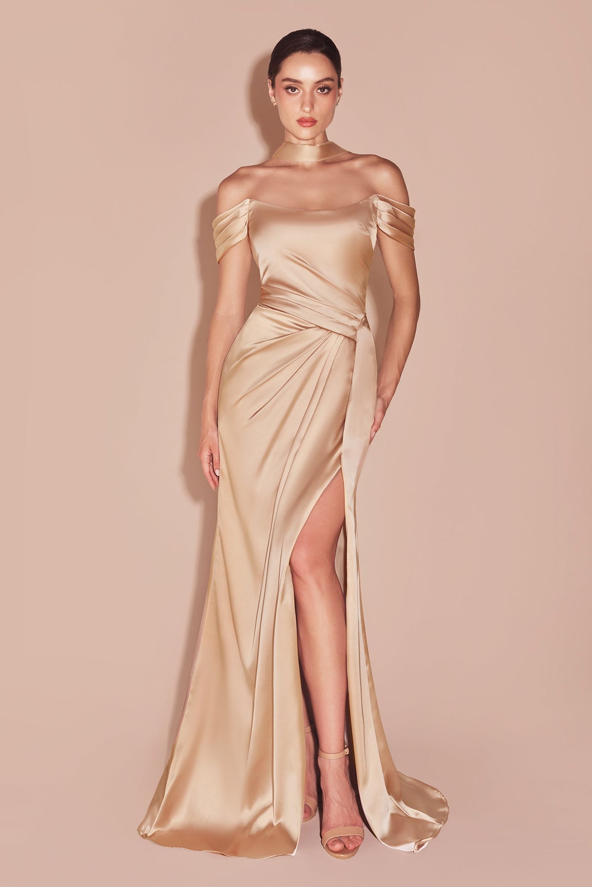 Ladivine by Cinderella Divine 7452_CHAMPAGNE_FRONT